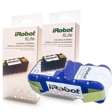 Pack de 2 baterías iRobot XLIFE para Roomba series 500/600/700/800/900